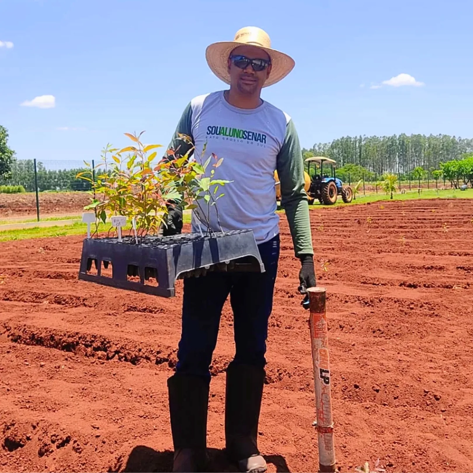 Wellison, proprietário da WJ Jardinagem e Paisagismo